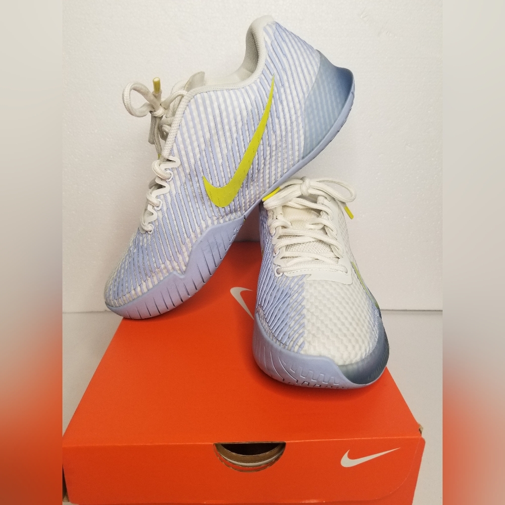 Nike White and Yellow Athletic Shoes